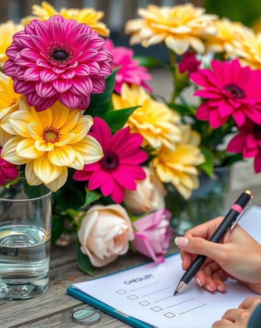 To do list with Flowers