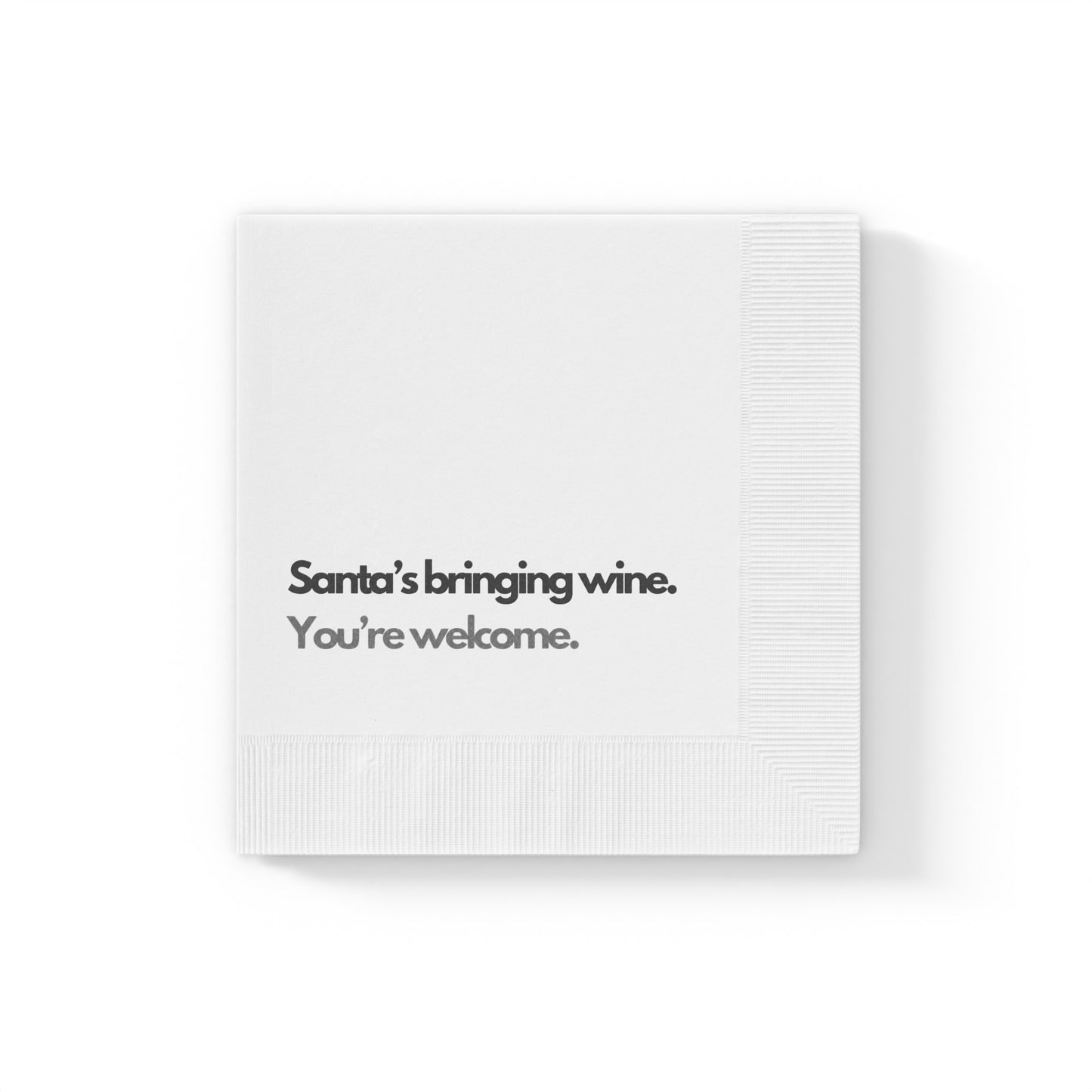 The 'Cheers Santa' Napkin