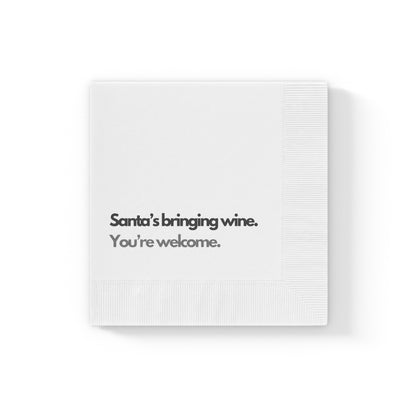 The 'Cheers Santa' Napkin