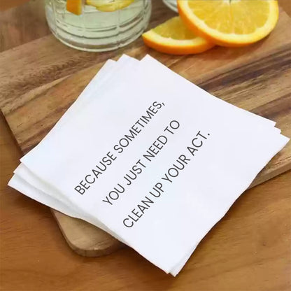 For When Messes Need a Makeover Napkin