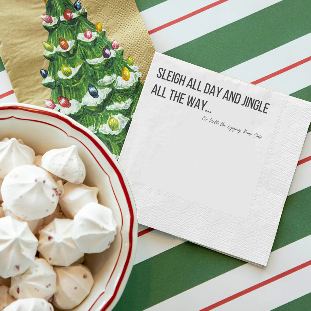 Until the Eggnog Runs Out (Then We Party Harder) Napkin